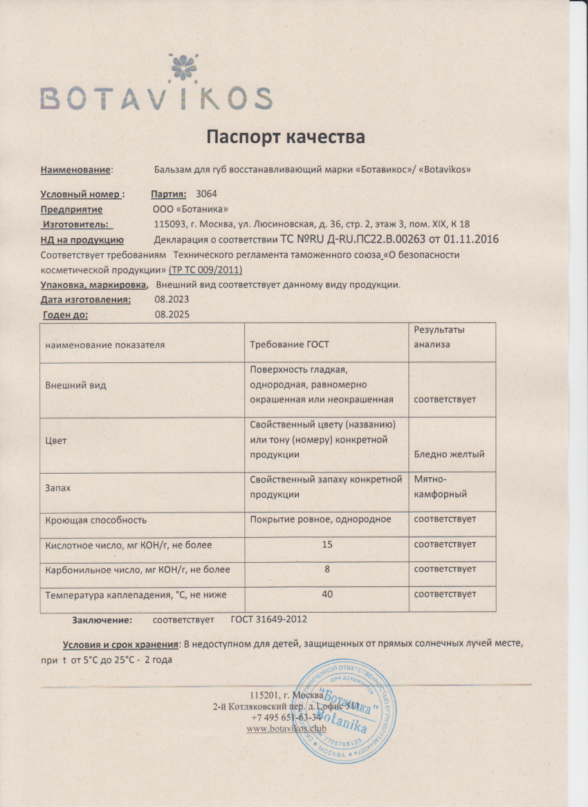 Паспорт №082023